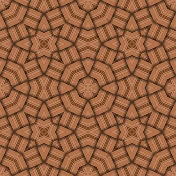Star seamless pattern. Woven pattern of lines. Stock Illustration