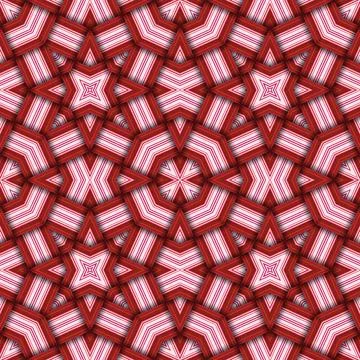 Star seamless pattern. Woven pattern of lines. Illustrazione stock