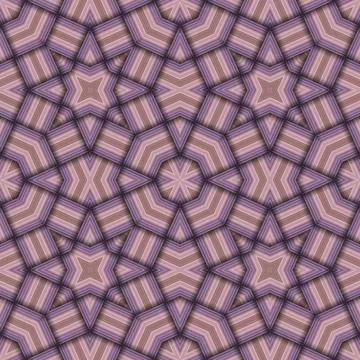 Star seamless pattern. Woven pattern of lines. Stock Illustration