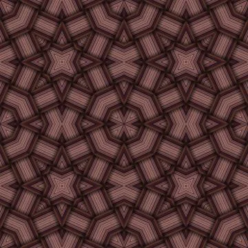 Star seamless pattern. Woven pattern of lines. Stock Illustration