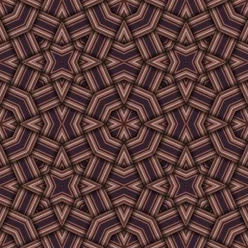 Star seamless pattern. Woven pattern of lines. Stock Illustration