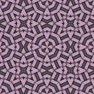 Star seamless pattern. Woven pattern of lines. Stock Illustration