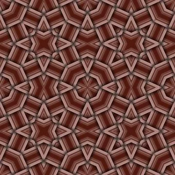 Star seamless pattern. Woven pattern of lines. Stock Illustration
