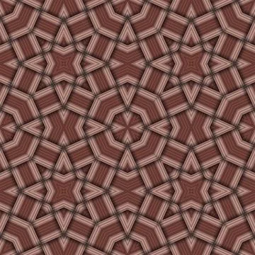 Star seamless pattern. Woven pattern of lines. Stock Illustration