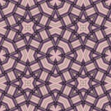 Star seamless pattern. Woven pattern of lines. Stock Illustration