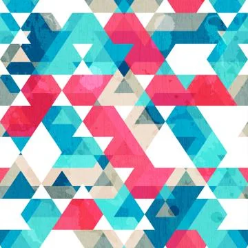 Star seamless texture with grunge effect Stock Illustration