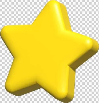Star shape 3d, star icon, emoji star yellow for message social Illustrazione stock