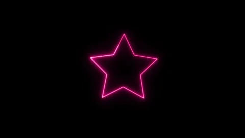 Star shape .Abstract hot bright particle star shape, Stock Footage 305008034