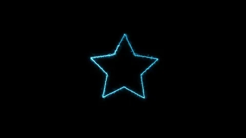 Star shape .Abstract hot bright particle star shape, Stock Footage 305008093
