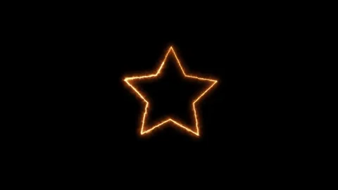 Star shape .Abstract hot bright particle star shape, Stock Footage 305008098