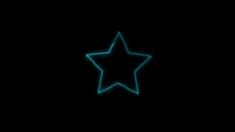 Star shape .Abstract hot bright particle star shape, Stock Footage 305008106