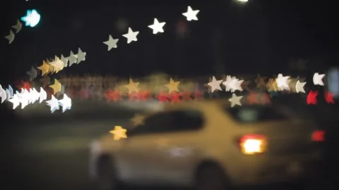Star shape background bokeh blurred 스톡 동영상 232582010
