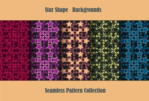 Star shape backgrounds Stock Illustration
