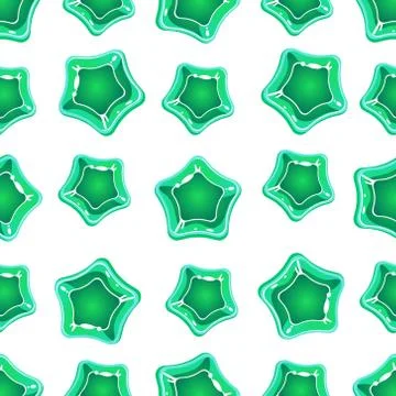 Star Shape Candy Pattern. Vector Illustration Stock Illustration