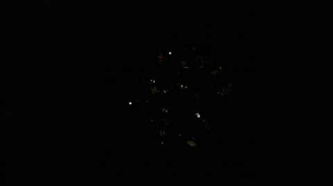 Star shape confetti fly after being exploded. 4K 30fps. Slow Motion. Stock Footage 55534373