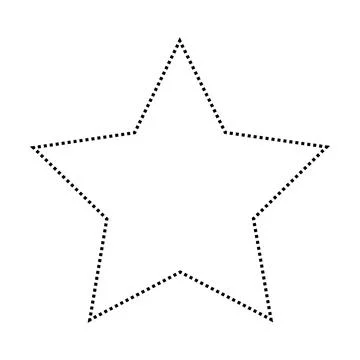 Star shape dotted icon vector symbol for creative graphic design ui element  스톡 일러스트