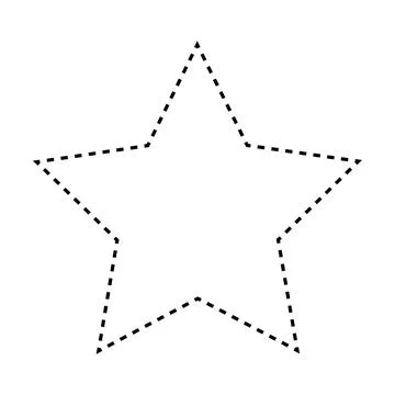 Star shape dotted icon vector symbol for creative graphic design ui element  Stock Illustration
