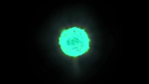 Star shape of far away turquoise cyan Sun 스톡 동영상 257437780