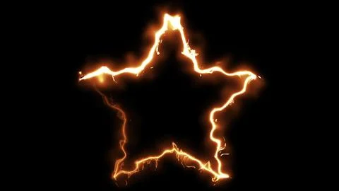 Star shape fire Stock Illustration