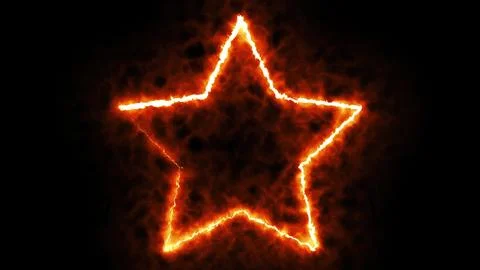 Star shape fire Stock Illustration