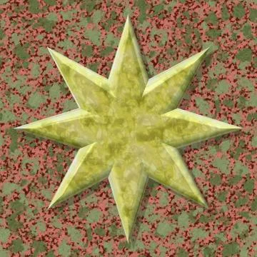 Star shape frame with seamless generated texture background Stock Illustration