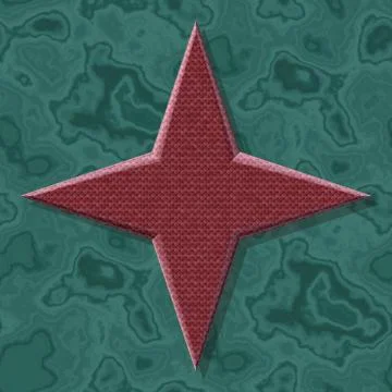 Star shape frame with seamless generated texture background Stock Illustration