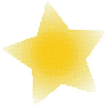 Star shape halftone background Stock Illustration