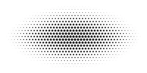 Star Shape with Halftone Dots Effects, vector background Stock Illustration