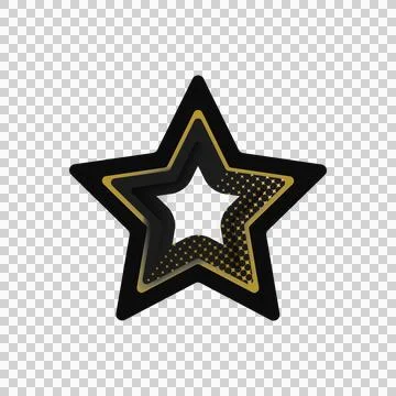 Star shape icon graphic element concept Illustrazione stock