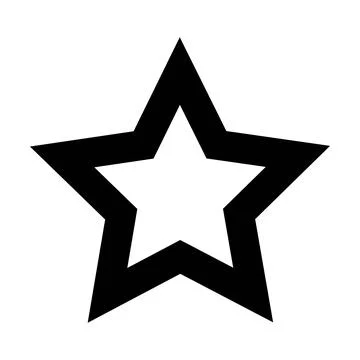 Star shape icon vector symbol for creative graphic design ui element  Stock Illustration