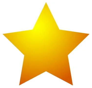 Star shape isolated on white. Vector illustration. Stock Illustration