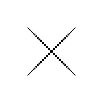 Star Shape Made from Eight Point Star Composition. Vector Illustration Stock Illustration