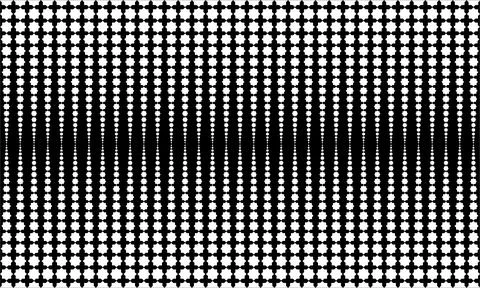 Star Shape Made from Eight Point Star Composition. Vector Illustration Stockillustratie