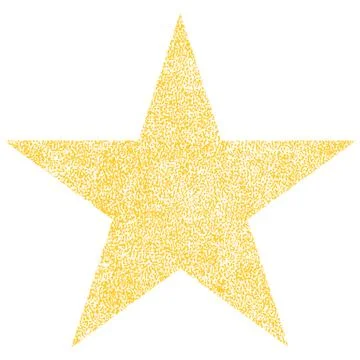 Star Shape with Paint Texture Illustrazione stock