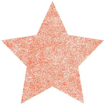Star Shape with Paint Texture Illustrazione stock