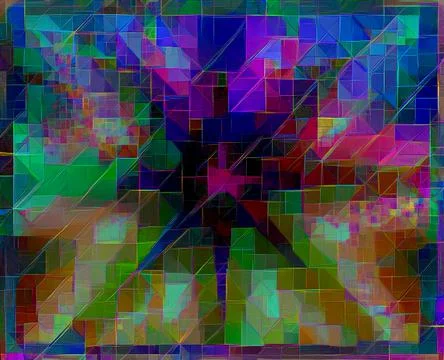 Star Shape Pattern Cross Abstract Painting Background Art Illustration Wallpaper Stock Illustration