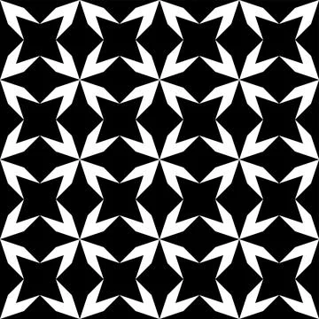 Star shape pattern, a seamless tile to assemble in all directions Stock Illustration