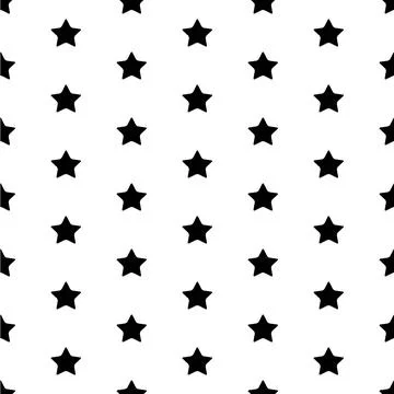 Star shape pattern vector seamless doodle black and white abstract background 스톡 일러스트