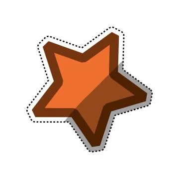Star shape symbol 스톡 일러스트