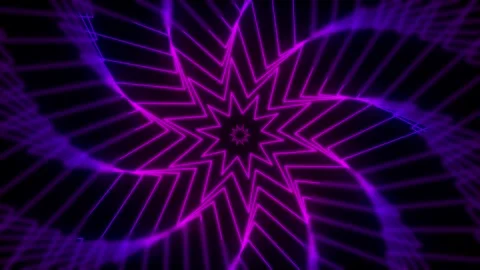 Star shape Visual Loop Psychedelic Animation Stock Footage 306225827