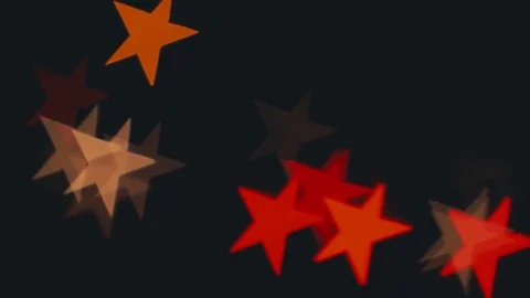 Star shaped bokeh of car lights at night. Stock Footage 80482633
