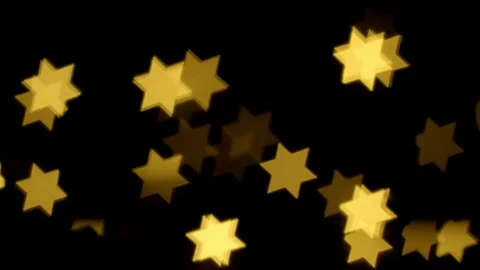 A star-shaped bokeh Stock Footage 302080630