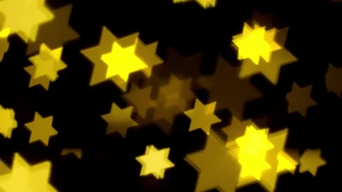 A star-shaped bokeh Stock Footage 302080638