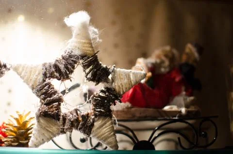 Star Shaped Christmas Decoration Foto stock