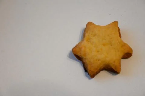 Star-shaped cookie with copy space Stock Photos