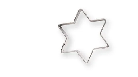 Star shaped cookie cutter Stock Footage 8928794