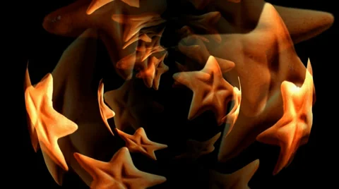 Star Shaped Cookies Motion Mapping Stock Footage 32921079