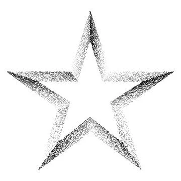 Star shaped frame made of dots 스톡 일러스트