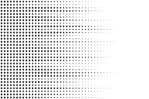 Star Shaped Halftone Pattern Background Stock Illustration