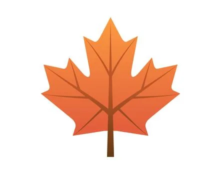 Star shaped leaf of the maple tree icon Stock Illustration